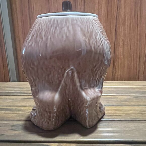 *Vintage McCoy Brown Hound Cookie Jar. Rare. - Picture 4 of 10